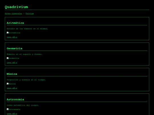 geocities/Athens/liberales/quadrivium screenshot