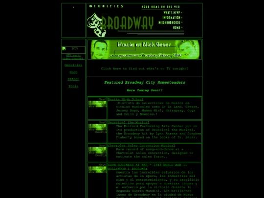 geocities/Broadway screenshot