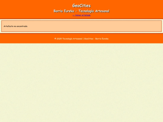 geocities/Eureka/tecnoart/artefacto screenshot