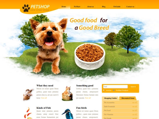 geocities/Petsburgh/petshop screenshot