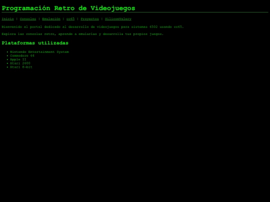geocities/SiliconValley/cc65 screenshot