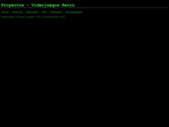 geocities/SiliconValley/cc65/proyectos screenshot