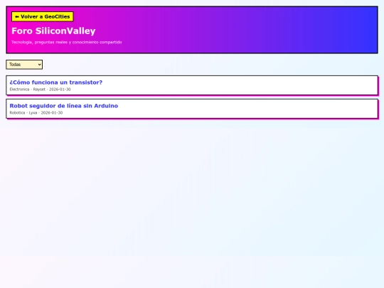 geocities/SiliconValley/foro screenshot