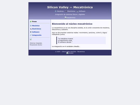 geocities/SiliconValley/mecatronica screenshot