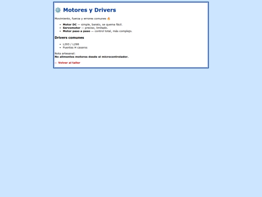 geocities/SiliconValley/robotica/motores screenshot
