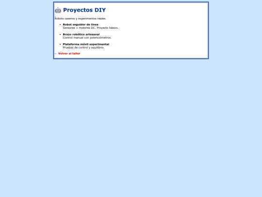 geocities/SiliconValley/robotica/proyectos screenshot