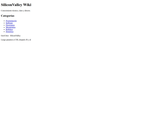 geocities/SiliconValley/wiki screenshot