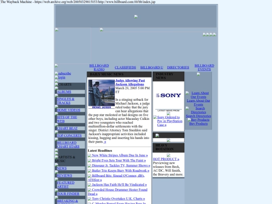 geocities/TelevisionCity/billboard screenshot