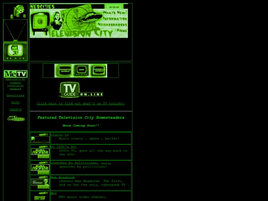 geocities/TelevisionCity screenshot