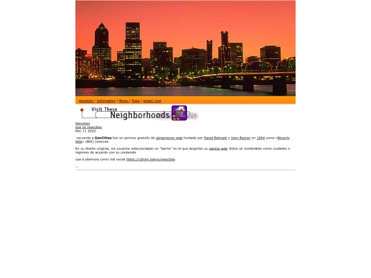 geocities/cities/blog screenshot