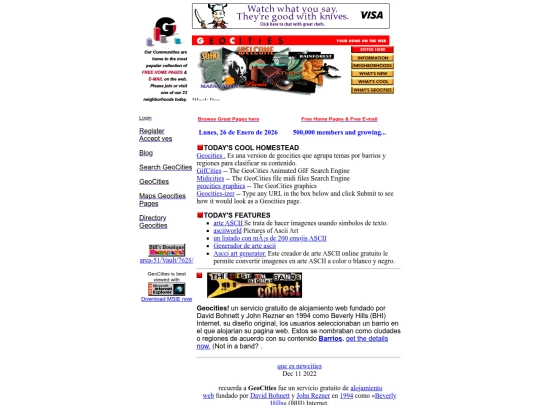 geocities screenshot