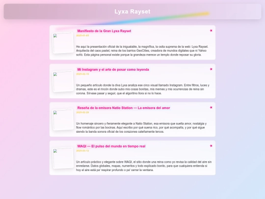 yahoo/paginas/lyxa screenshot