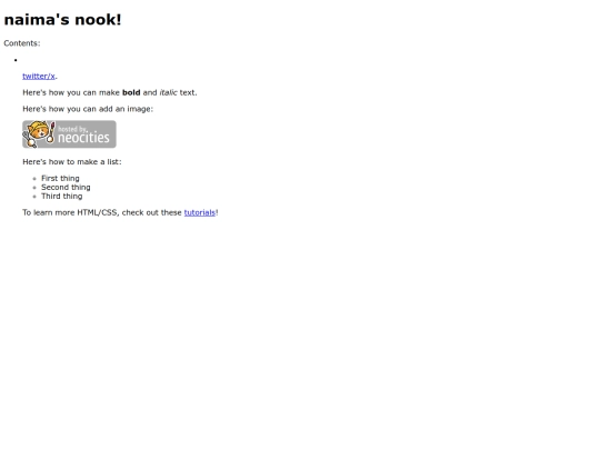 index screenshot