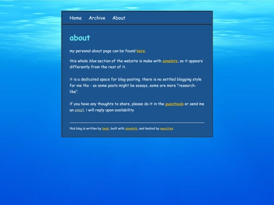notes/about screenshot