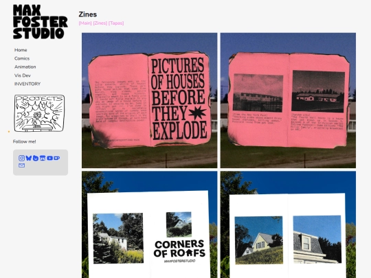 zines screenshot