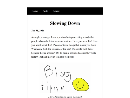 posts/2026-01-31-Slowing-Down screenshot