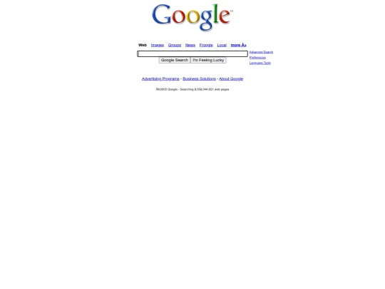 google screenshot