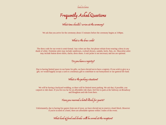 weddingfaq screenshot