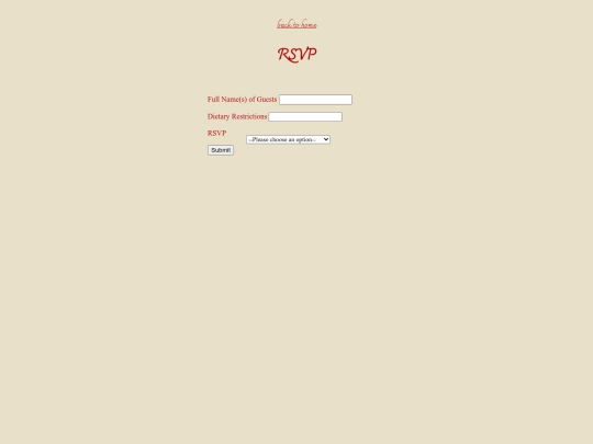 weddingrsvp screenshot