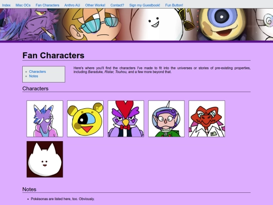 fancharacters screenshot