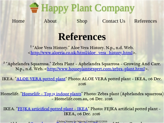 references screenshot