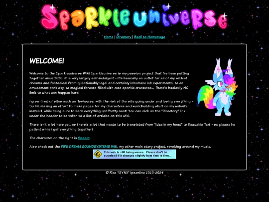 sparkleuniverse screenshot