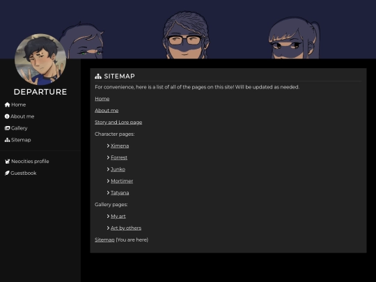sitemap screenshot