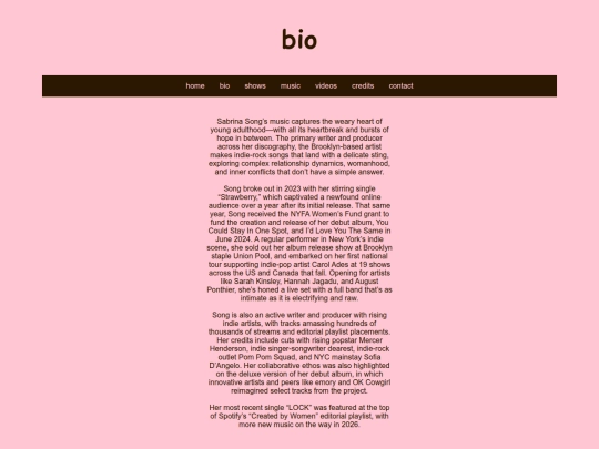 bio screenshot