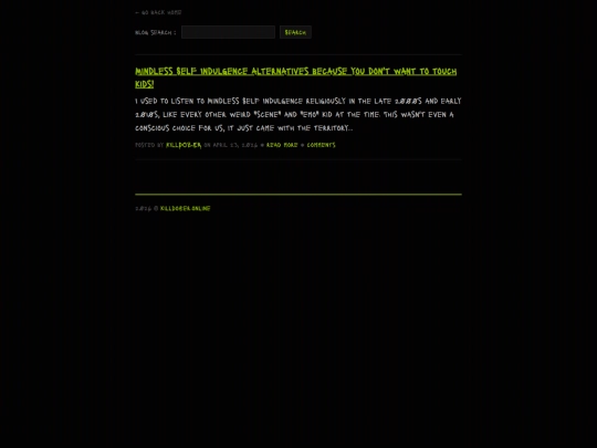 blog screenshot