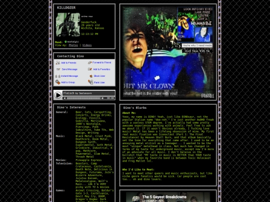 myspace screenshot