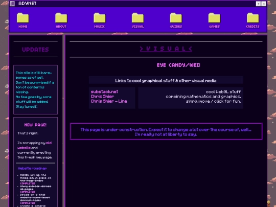 visual screenshot