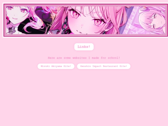 Links screenshot