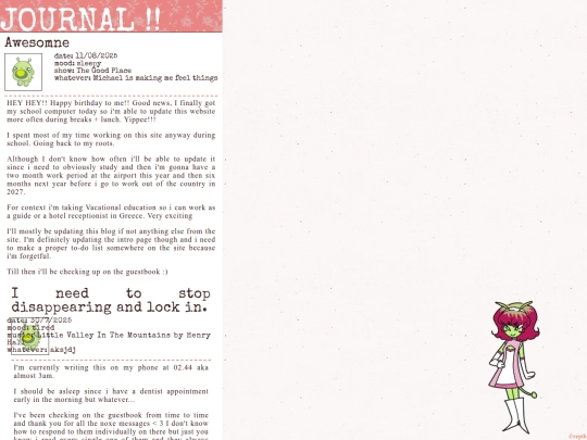 journal screenshot