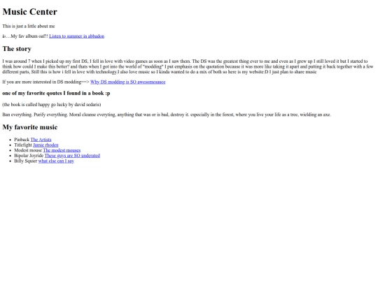 index screenshot