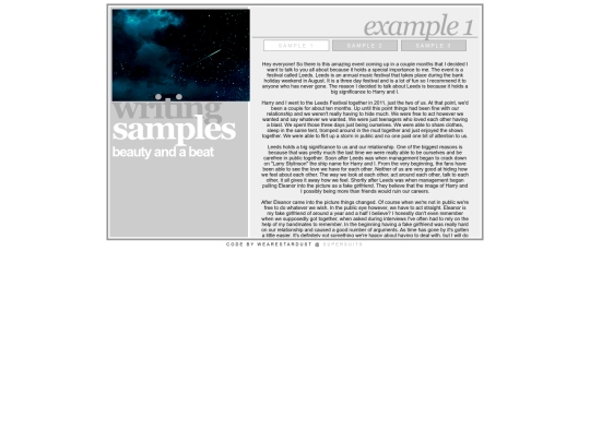 writingsamples screenshot