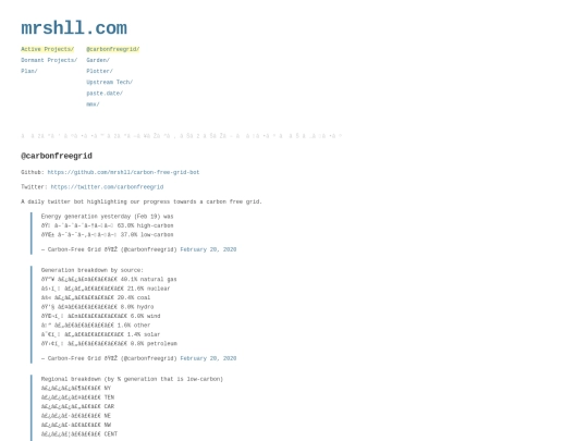 @carbonfreegrid screenshot