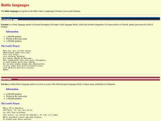 language/baltics screenshot