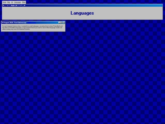 language screenshot