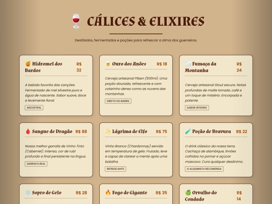 atividade04/paginas/bebidas screenshot