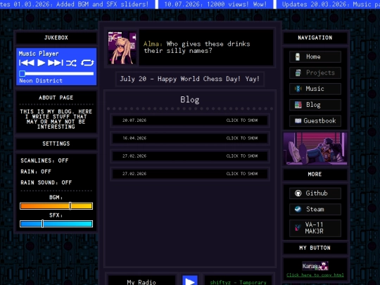 blog screenshot