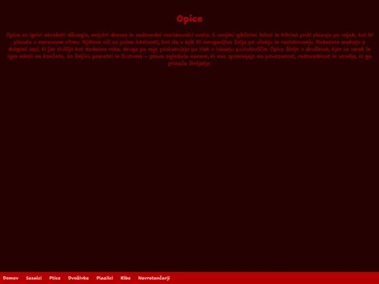 sesalci/opice screenshot