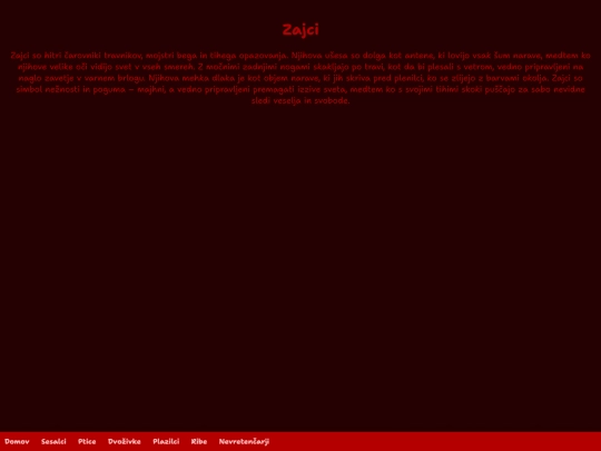 sesalci/zajci screenshot