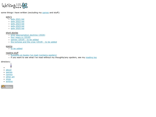 writing screenshot