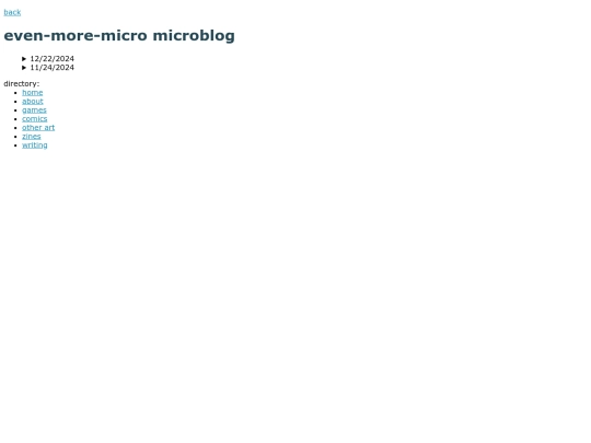 writing/evenmoremicroblog screenshot