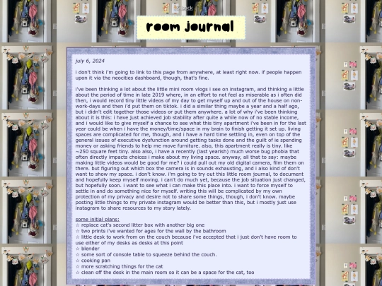 writing/roomjournal screenshot
