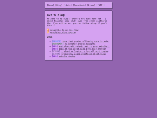 blog screenshot