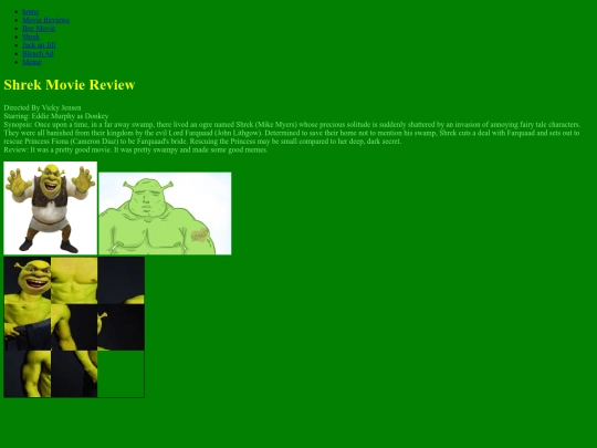 Movie Review/Shrek screenshot