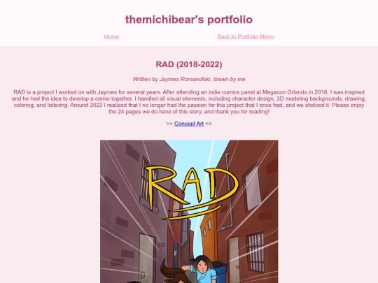 Portfolio/RAD screenshot