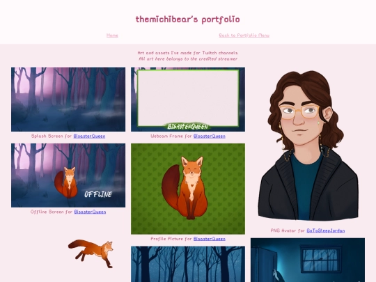 Portfolio/Twitch screenshot