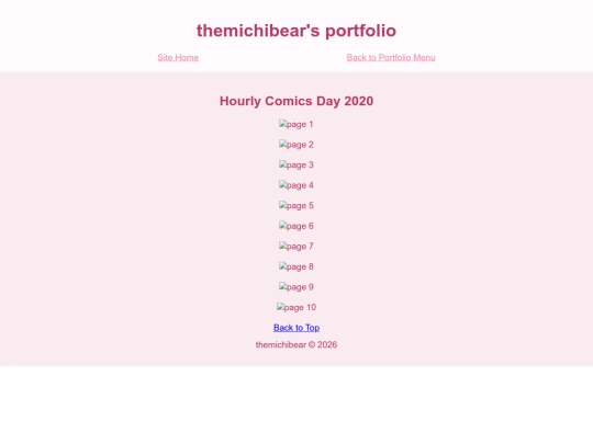 Portfolio/hourlies2020 screenshot